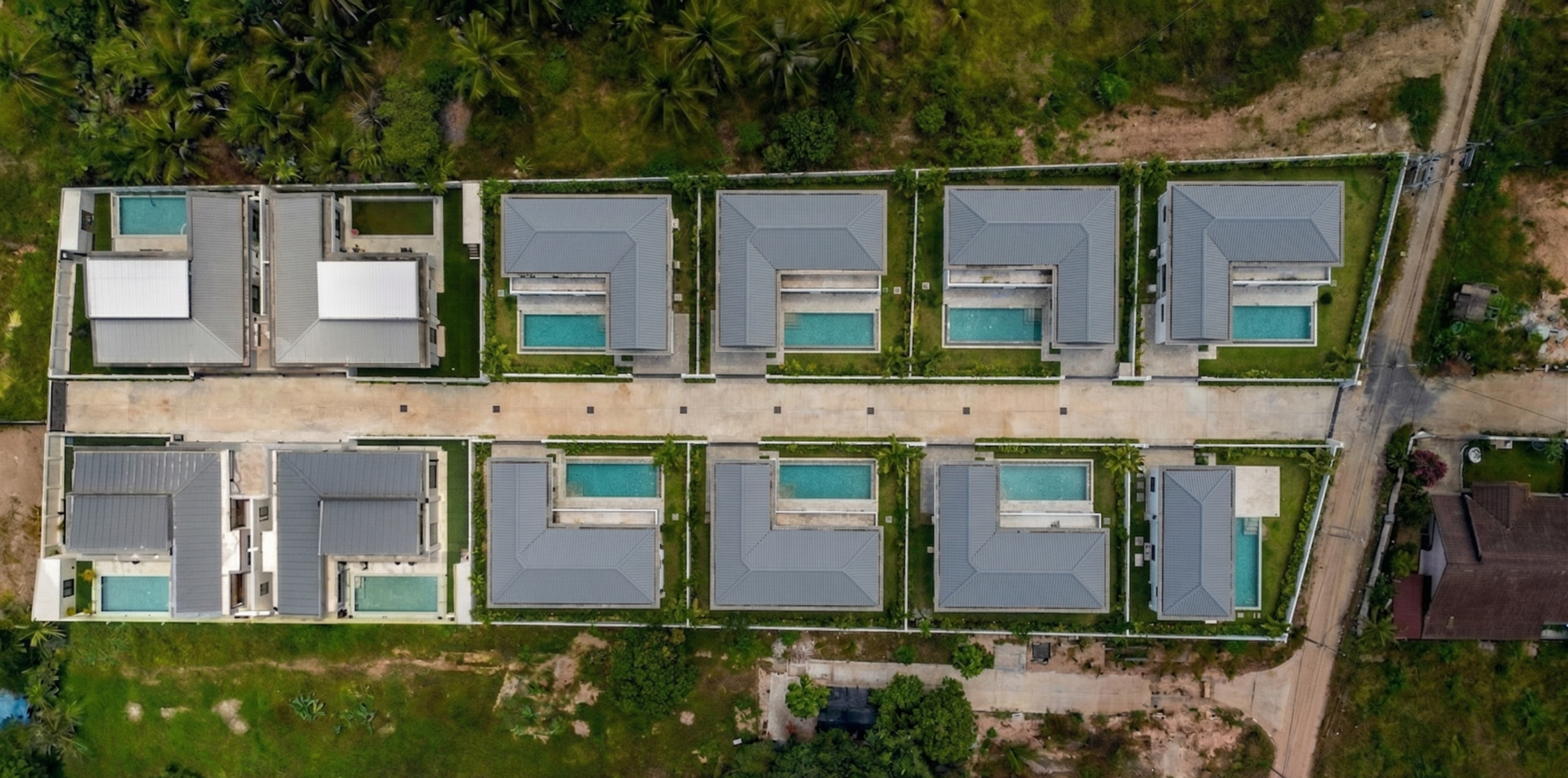 Aerial view of Paradise Spring Villas